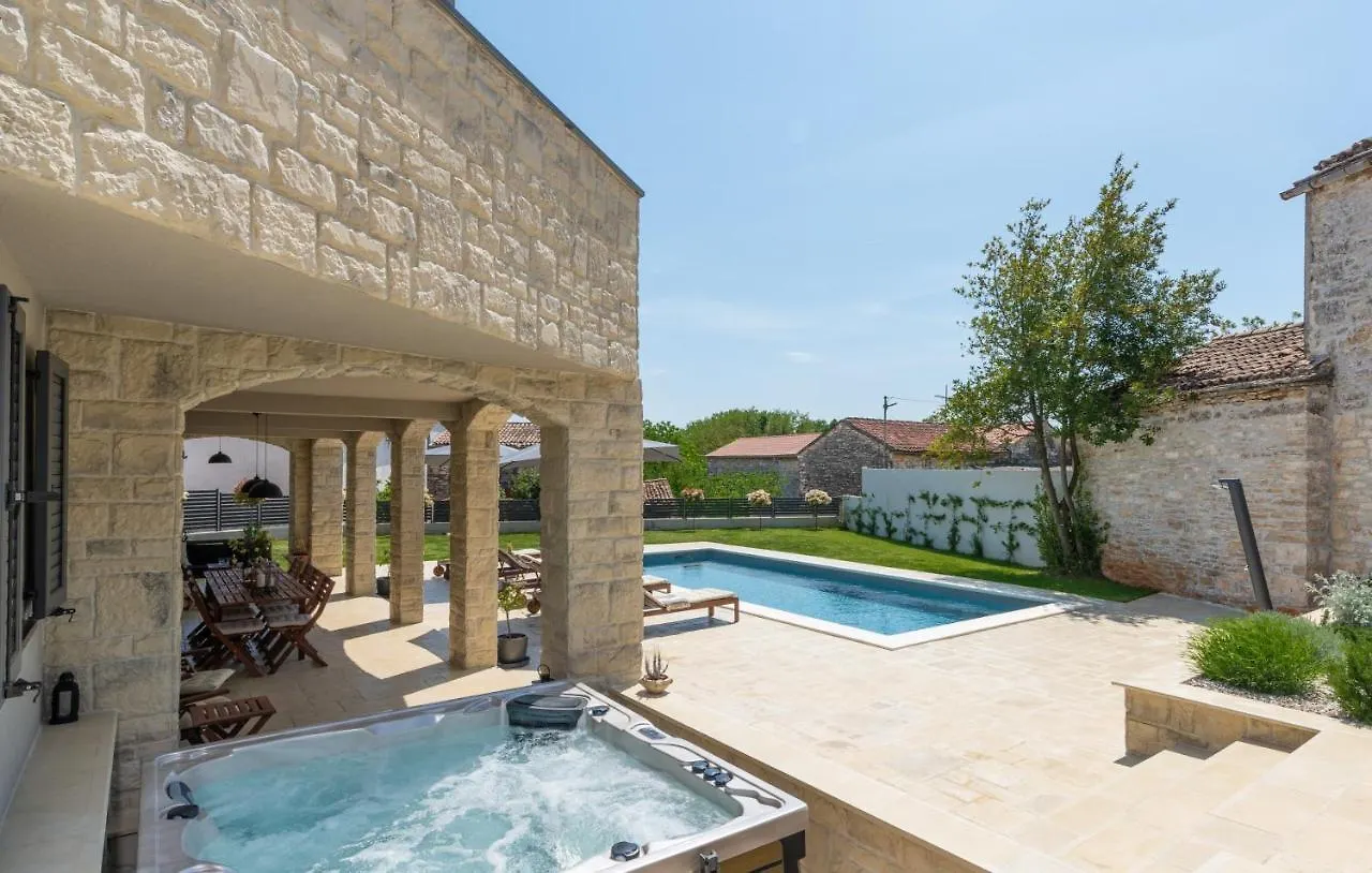 Villa Ajda With Heated Privat Pool, Jacuzzi, Sauna, 4 Bedroom, 4 Bathroom Svetvincenat Croatia