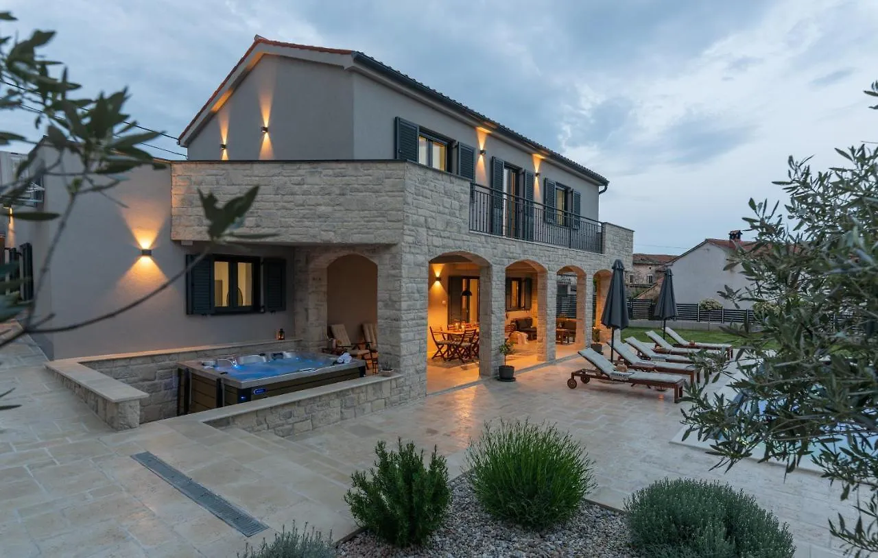 Villa Ajda With Heated Privat Pool, Jacuzzi, Sauna, 4 Bedroom, 4 Bathroom Svetvincenat Croatia